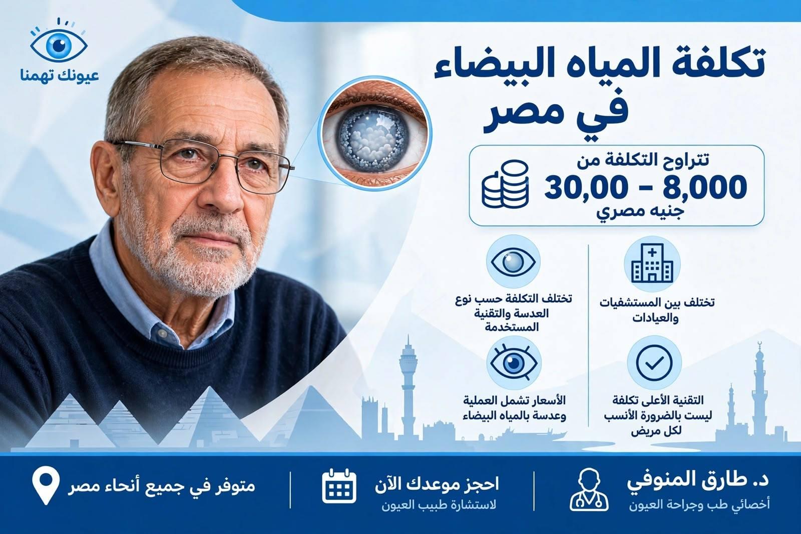 تُعد تكلفة عملية المياه البيضاء في مصر من أهم الأمور التي يبحث عنها المرضى قبل اتخاذ قرار إجراء الجراحة، خاصة مع اختلاف أنواع العدسات 